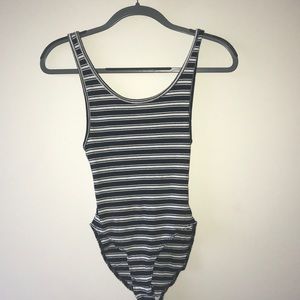 STRIPED URBAN BODYSUIT